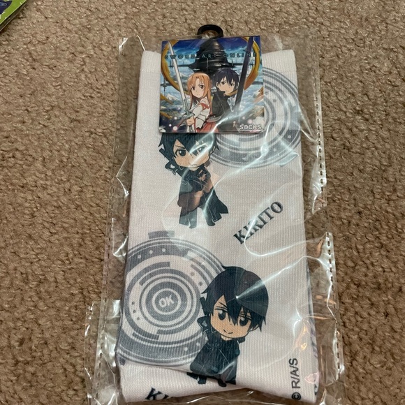 Chibi Kirito Sword Art Online Socks Loot Anime Exclusive DIMENSION - Picture 1 of 5